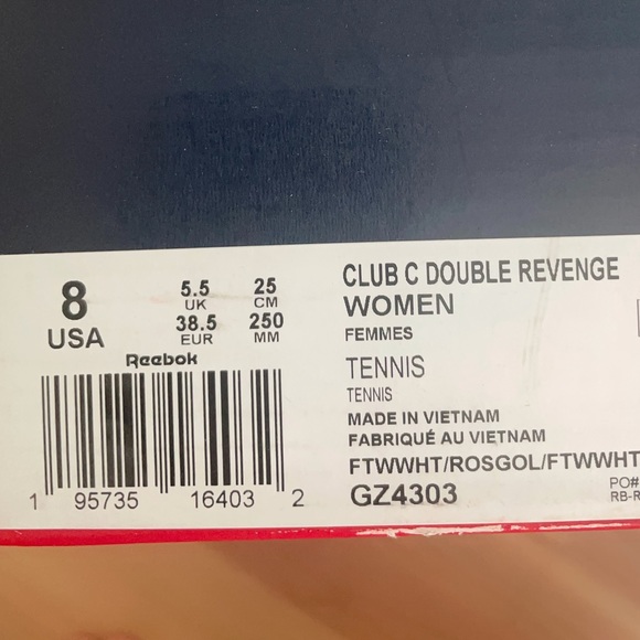 NWT Reebok Club C Double Geo Womens Sneaker - Picture 8 of 8
